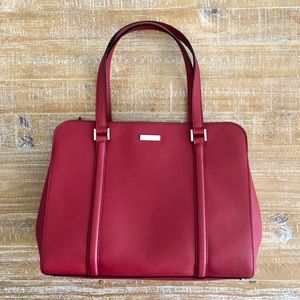 Kate Spade Newbury Lane Miles Red Tote Bag